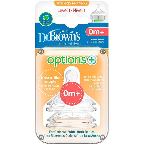 Dr Browns Options Tetina Silicona Boca Ancha 0m 
