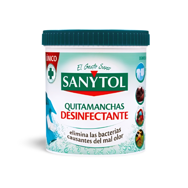 Sanytol desinfectante quitamanchas para la ropa en polvo. Envase de 450 gr.